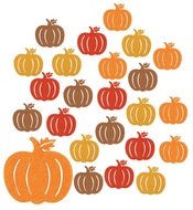 42006 Dýně z filcu s lepíkem 3,5 cm, 24 ks-1 42006 Dýně z filcu s lepíkem 3,5 cm, 24 ks-1