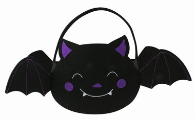 Felt Bat Basket 20 x 25 x 10 cm + wings