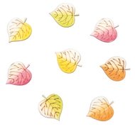 4244 Listy dřevěn&eacute; s lep&iacute;kem 3,5 cm, 8 ks -1