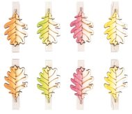 4254 Listy dřevěn&eacute; na kol&iacute;čku 3 cm, 8 ks -1