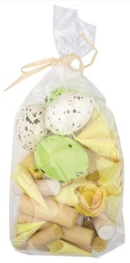 DIY Components (eggs,wooden items) 100 g,green and yellow