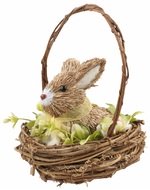 Basket with Bunny 14 x 17 x 13 cm for standing