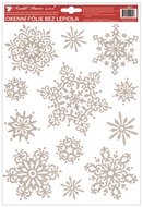 Decorative Window Cling – Fine Silver Snowflakes