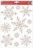 Decorative Window Cling – Silver Snowflakes with Stars
