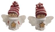 Angel in a white Sweater with a Star for hanging 7.5 cm
