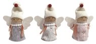 Angel in a Fur Coat with Stars for standing 8.5 cm