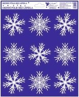 Decorative Window Cling – Finely branched Snowflakes