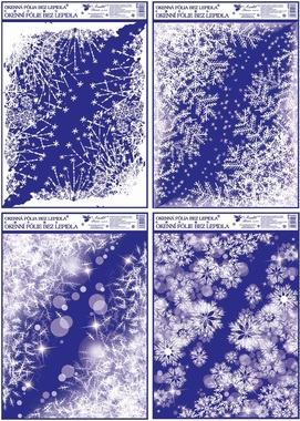 Decorative Window Cling Corner Frost 38 × 30 cm