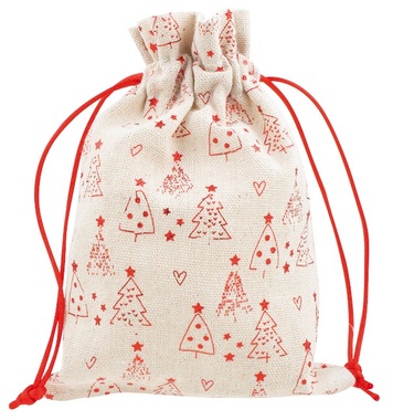 Gift Canvas Bag with Glossy Print 13 x 18 cm, Trees