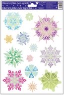 Decorative Window Cling – Rainbow Snowflakes
