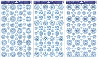 Decorative Window Cling Snowflakes 60 × 32 cm
