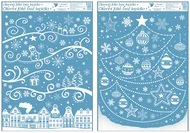 498 Okenní fólie s glitrem 50x35 cm-1