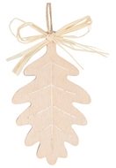 5115 Dřevěn&yacute; list na zavě&scaron;en&iacute; př&iacute;rodn&iacute; dub 10 cm -1