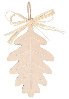 Hanging Wooden Decoration Natural Oak 10 cm 