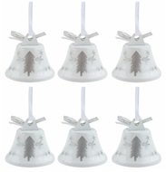 5437 Zvonky na zavě&scaron;en&iacute; b&iacute;l&eacute; s les&iacute;kem 4,5 cm, 6 ks-1