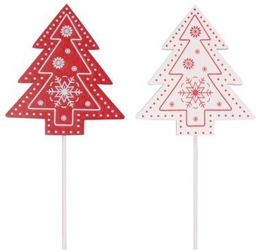 Wooden Trees on Stick 8 cm + stick, 2 pcs 