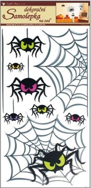 Wall Sticker 69x32 cm Spiders