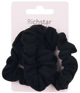 6240 Gumičky do vlasů textiln&iacute;, 3 ks, čern&eacute;-1