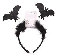 Bat Headband with Feathers, circumference 37 cm