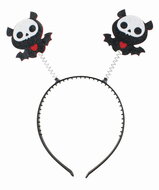 Bats Headband with a Heart on a Spring