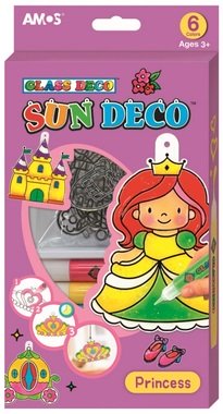 Glass Deco Set 6 colors 10,5 ml + 6 suncatchers PRINCESS