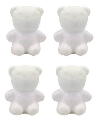 Polystyrene Parts – Bears 5 cm, 4 pcs