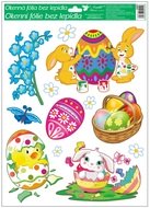 Decorative Window Cling – Twig with blue Flowers