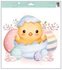 Decorative Window Cling – Chick with light blue Egg