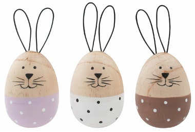 Wooden Bunny 5 x 11 x 5 cm for standing