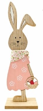 Bunny in pink wooden 13 × 42 × 5 cm, for standing