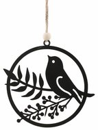 Bird in a Circle metal 11.5 x 11.5 x 0,3 cm for hanging