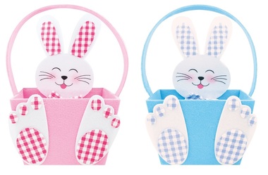 Felt Square Rabbit Basket 10x16x11 cm