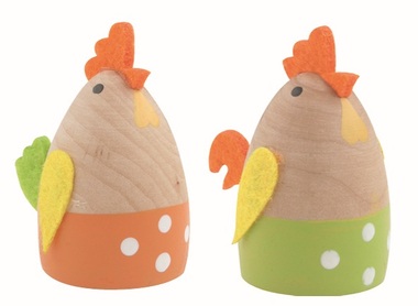 Wooden Hen 3.5 x 5.5 x 5 cm for standing