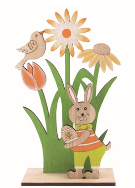 Easter Bunny Decoration 12.5 × 20.5 × 4.5 cm, for standing