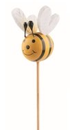 Bee wooden 3 x 3.5 x 3.5 cm + stick
