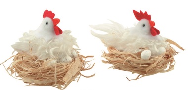 Hen on Nest 12 cm