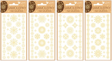 Egg Gel Stickers 19 x 9 cm, Straw design