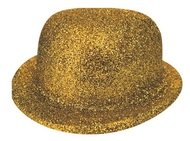 Bowler Hat with Glitter - Gold