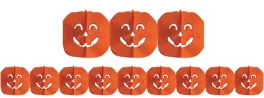 Paper Pumpkin Garland 4 m x 18 cm