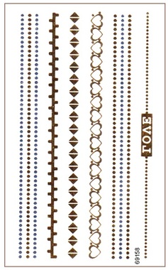 Metallic Stickers 10,5x6 cm-Bracelet