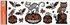 Decorative Window Cling – Skeleton and Cats