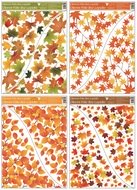 Self-Adhering Window Corner Decoration 42x30 cm,Leaves