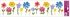 Decorative Window Cling – Cheerful Flowers in Pastel Colors