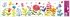 Decorative Window Cling – Flowers with Birds and Hearts in a Playful Style