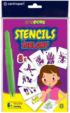 Stencils A5, Fairy Tales, 8 pcs, CENTROPEN