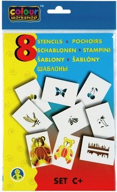 Stencils A5, Assorted Designs 2, 8 pcs, CENTROPEN