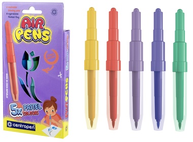 Blow markers for paper, AIR PENS PASTEL, 5 pcs