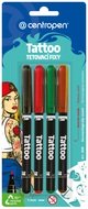 991086 Popisovač na kůži sm&yacute;vateln&yacute;, 4 barvy, CENTROPEN-1