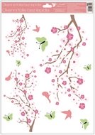 Decorative Window Cling – Greenery Butterflies